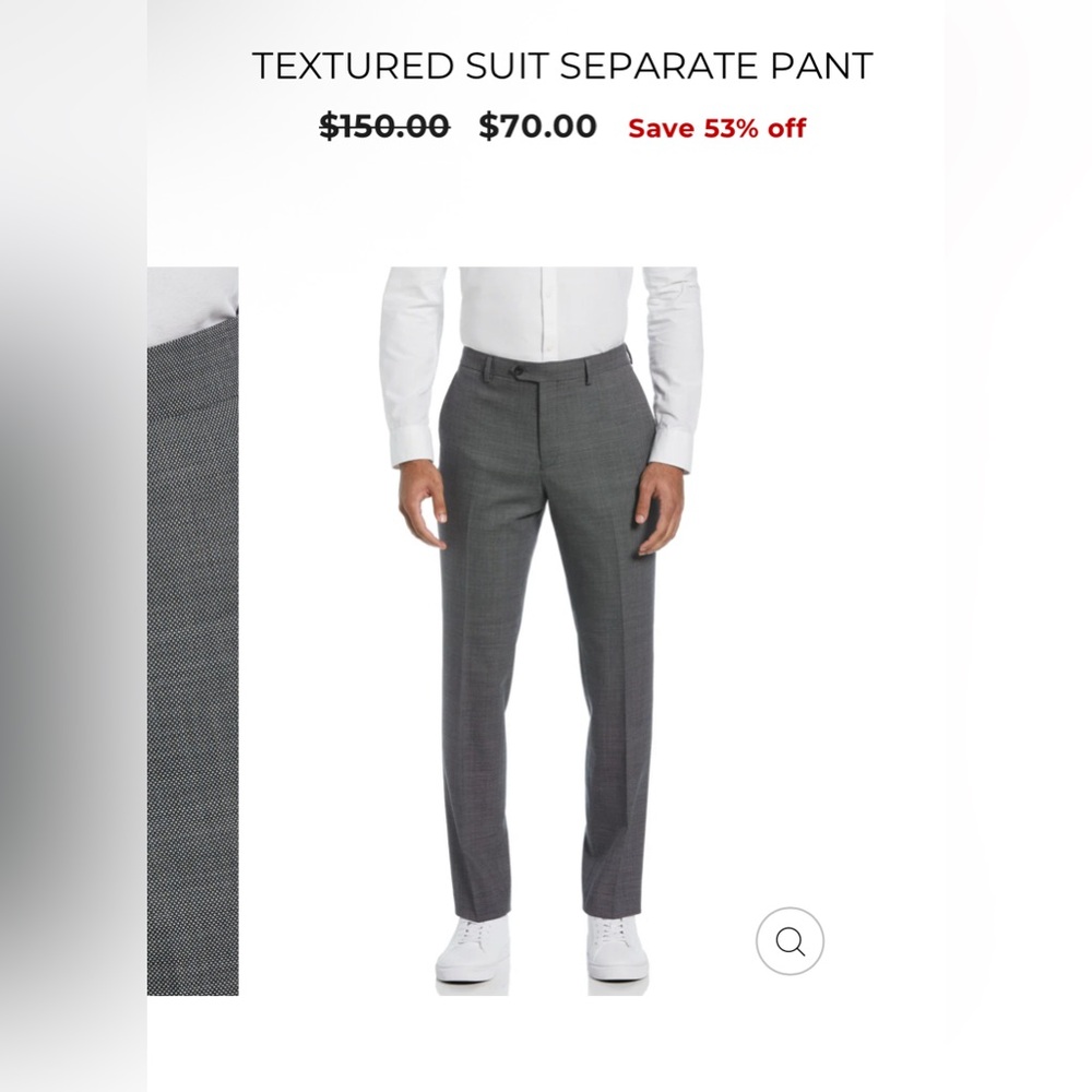 Original Penguin Men's Gray Dress Pants, 32x32 - Picture 2 of 9